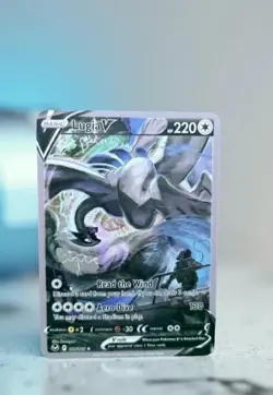 Lugia V Gold Metal Pokemon Card Collectible Gift/Display Stainless Steel - Image 1