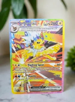 Jolteon ex Gold Metal Pokemon Card Collectible Gift/Display Stainless Steel - Image 1