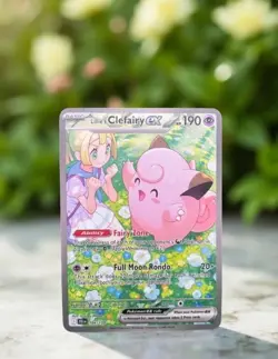 Lillie's Clefairy Ex Gold Metal Pokemon Card Collectible Gift/Display Stainless - Image 1