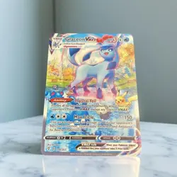 Glaceon VMAX Gold Metal Pokemon Card Collectible Gift/Display Stainless Steel - Image 1