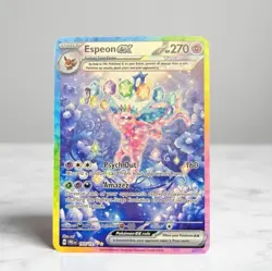 Espeon ex Gold Metal Pokemon Card Collectible Gift/Display Stainless Steel - Image 1