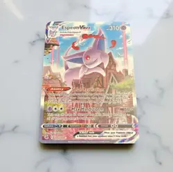 Espeon VMAX Gold Metal Pokemon Card Collectible Gift/Display Stainless Steel - Image 1