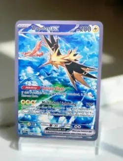 Zapdos ex Gold Metal Card Stainless Steel Gift/Display - Image 1