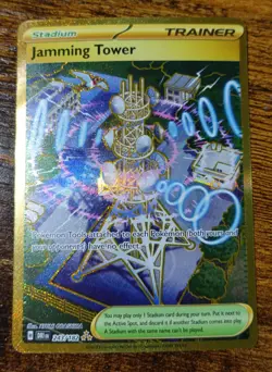 Jamming Tower 243/182 Destined Rivals Hyper Rare Pokemon Card NM-MINT - Image 1