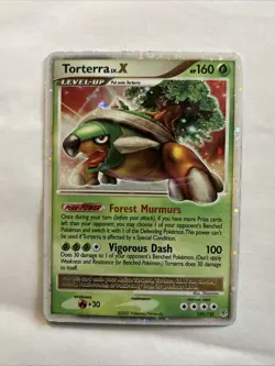 Torterra LV.X 122/130 Diamond & Pearl Ultra Rare Holo Pokemon Card LP/MP - Image 1