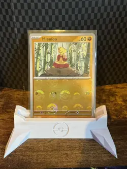 Mienfoo 052/086 White Flare Pokeball Holo Pokemon Card TCG NM - Image 1