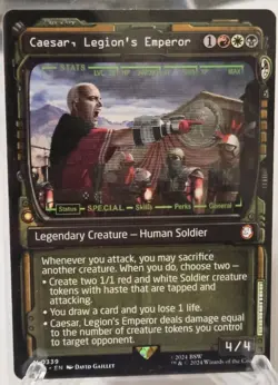 MTG - Caesar, Legion's Emperor (Showcase)(0339) Universes Beyond Fallout Regular - Image 1