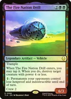The Fire Nation Drill Foil Avatar: The Last Airbender NM MTG - Image 1