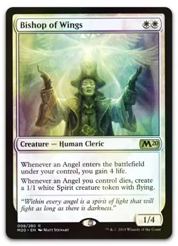 Bishop of Wings #8 (Foil) (NM) Core Set 2020 M20 Magic MTG - Image 1