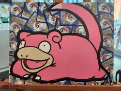 Slowpoke Pokemon Trading Card Collage Artwork (11x14) - Image 4