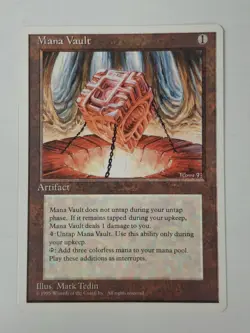 MTG Mana Vault 4th edition English LP/NM See Pic's Free Ship! BB - Image 1