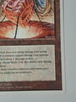 MTG Mana Vault 4th edition English LP/NM See Pic's Free Ship! BB - Image 4