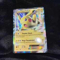 Pokemon TCG Pikachu EX XY174 Promo Holo Card - Image 1