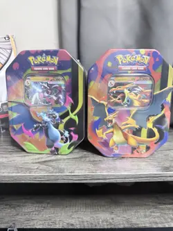 Pokemon TCG Mega Charizard X & Y Multicolor Tin - Image 3