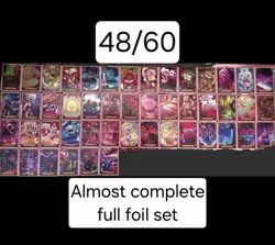 Hazbin Hotel Trading Cards S2 2nd Edition - almost complete full foil set. 48/60 - Image 1