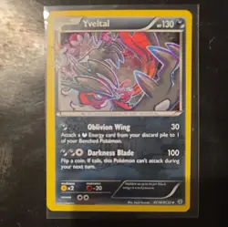 Pokemon Yveltal 78/114 Basic 130 HP Oblivion Wing Darkness Blade 2016 TCG - Image 2