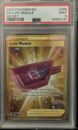 Lure Module 088/078 Pokemon GO Secret Rare Holo PSA 9 Trainer Pokemon TCG - Image 1