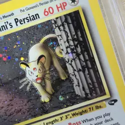 FART SWIRL PSA 9 1st Edition Giovanni's Persian 8/132 Gym Challenge Pokemon Card - Image 3