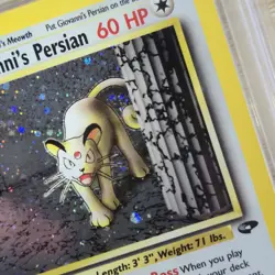 FART SWIRL PSA 9 1st Edition Giovanni's Persian 8/132 Gym Challenge Pokemon Card - Image 4