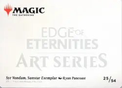 Syr Vondam, Sunstar Exemplar Art Card - Art Series: Edge of Eternities AAEOE #25 - Image 2