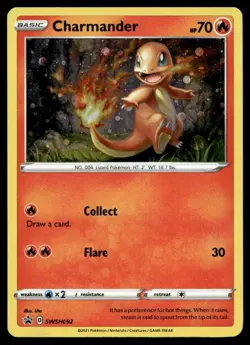 SWSH: Sword & Shield Promo Cards Charmander Promo SWSH092 Pokemon TCG - Image 1