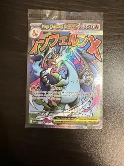 Pokemon TCG Mega Charizard X EX Promo Holo Card Me: Mega Evolution 023 SEALED - Image 1