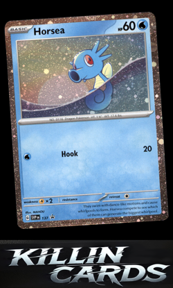 Horsea - 137 (Cosmo Holo) 137 Pokemon Promo SV: Scarlet & Violet Promo Cards Car - Image 1