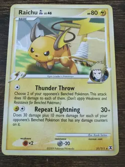 Raichu 31/111 Rare Platinum Rising Rivals Pokemon - Image 1
