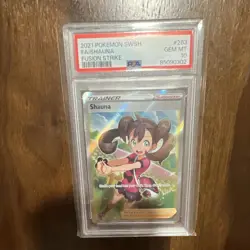 Pokemon Shauna 263/264 Swsh08 Fusion Strike Full Art Ultra Rare Holo PSA 10 2021 - Image 1