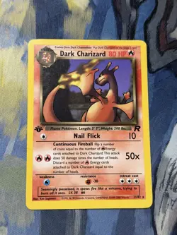 Pokemon Dark Charizard TCG 21/82 Non-Holo Rare 1st Edition LP - Image 1