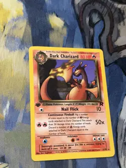Pokemon Dark Charizard TCG 21/82 Non-Holo Rare 1st Edition LP - Image 3