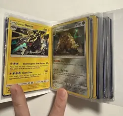 pokemon tcg HOLO CARD BULK with fusion strike mini binder - Image 1