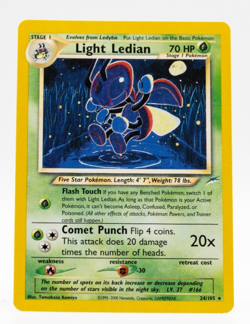 Light Ledian Pokemon Neo Destiny 24/105 Non-Holo Rare Near Mint - Image 1