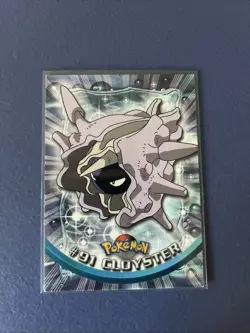 2000 TOPPS POKEMON TV ANIMATION BASE CARD - # 91 CLOYSTER WITH BLUE LOGO - Image 1