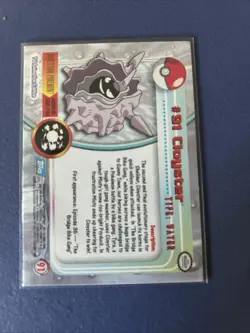 2000 TOPPS POKEMON TV ANIMATION BASE CARD - # 91 CLOYSTER WITH BLUE LOGO - Image 2