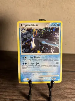 Pokemon TCG Empoleon Diamond & Pearl 4/130 Holo Holo Rare-Fast Shipping-LP!! - Image 1