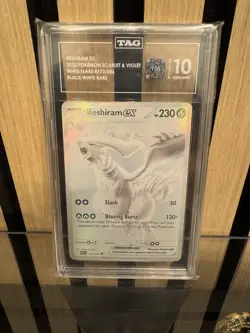 TAG 10 POKEMON WHITE FLARE 173/086 RESHIRAM EX GEM MINT ENGLISH - Image 1