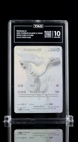 TAG 10 POKEMON WHITE FLARE 173/086 RESHIRAM EX GEM MINT ENGLISH - Image 3