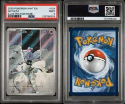 2025 POKEMON WHT EN-WHITE FLARE ILLUSTRATION RARE #124 GOTHITA PSA 9 - Image 3