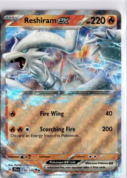 Pokemon TCG Reshiram ex 030/159 Sv09: Journey Together Double Rare - Image 1