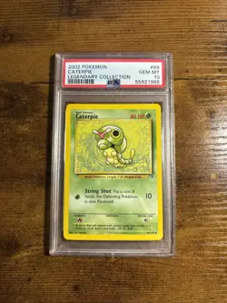 2002 POKEMON LEGENDARY COLLECTION #69 CATERPIE LEGENDARY COLLECTION PSA 10 - Image 1