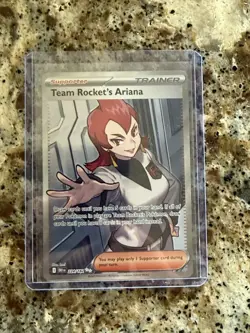 Team Rocket's Ariana 224/182 Destined Rivals Ultra Rare Full Art Holo Pokemon NM - Image 1