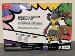 Pokemon TCG Ascended Heroes Mega Lucario Premium Poster Collection Box Sealed - Image 2