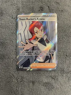 Pokemon TCG — TEAM ROCKET’S ARIANA Full Art 224/182 — Destined Rivals (NM) - Image 1
