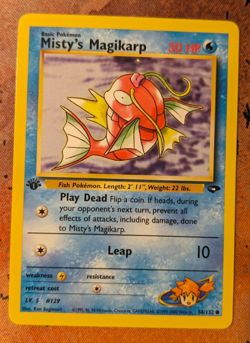 🔥MISTY'S MAGIKARP 1ST EDITION Non Holo # 88/132 GYM CHALLENGE | Pokemon Vintage - Image 1