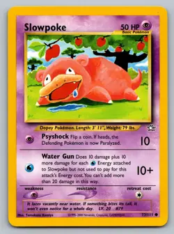 Pokemon TCG Neo Genesis Slowpoke 073/111 - Image 1