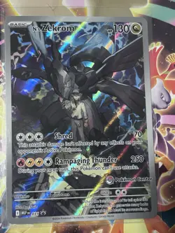 Pokemon TCG N's Zekrom 031 Full Art Holo Promo Black Star Pokemon Center 130HP - Image 1