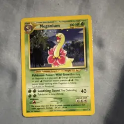 Meganium Neo Genesis 11/111 Holo Rare English Pokemon TCG 100 HP Stage 2 - Image 1