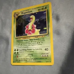Meganium Neo Genesis 11/111 Holo Rare English Pokemon TCG 100 HP Stage 2 - Image 3