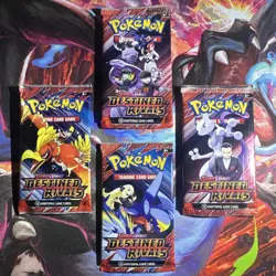 Pokemon Scarlet & Violet Destined Rivals Booster Pack Lot 4 Packs Pack Art Only - Image 1